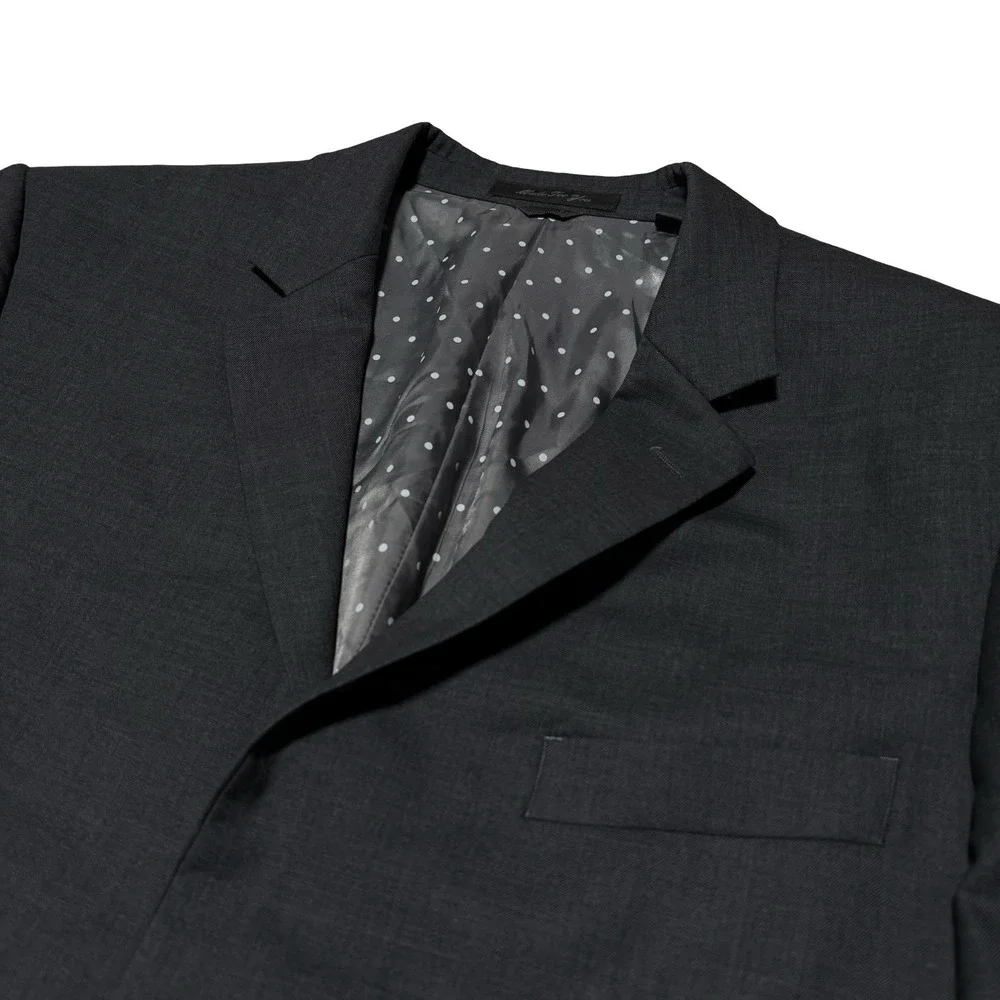 Indochino Men's Custom Blazer Gray 100% Wool‎ (Flat) 24 x 37
